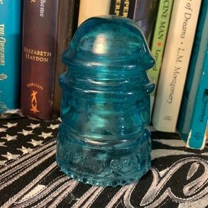 Blue Hemingray 12 Glass Insulator